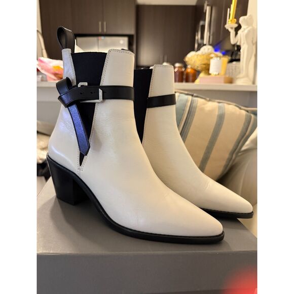 NIB Zadig & Voltaire Tyler Cecilia Vintage Ankle Boots in Ice size 40 - Picture 1 of 14